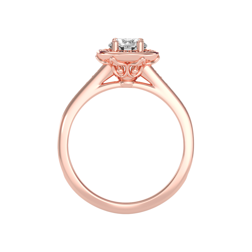 Gulony Classic Halo Diamond Engagement Ring In 925 Sterling Silver - Six