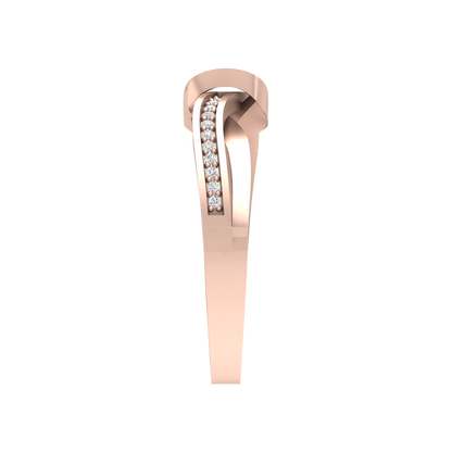 Half Moon Band In 925 Sterling Silver - Three