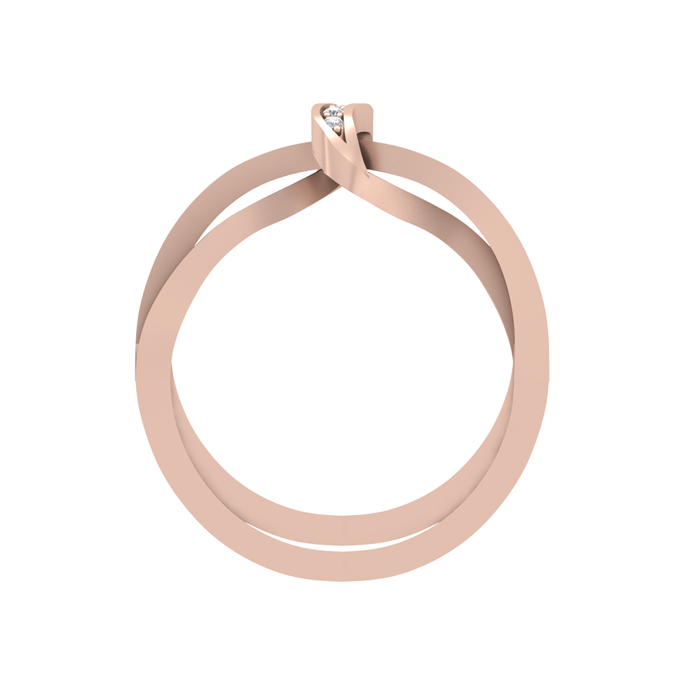 Half Moon Band In 925 Sterling Silver - Four