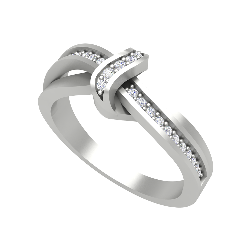 Half Moon Band In 925 Sterling Silver - Five
