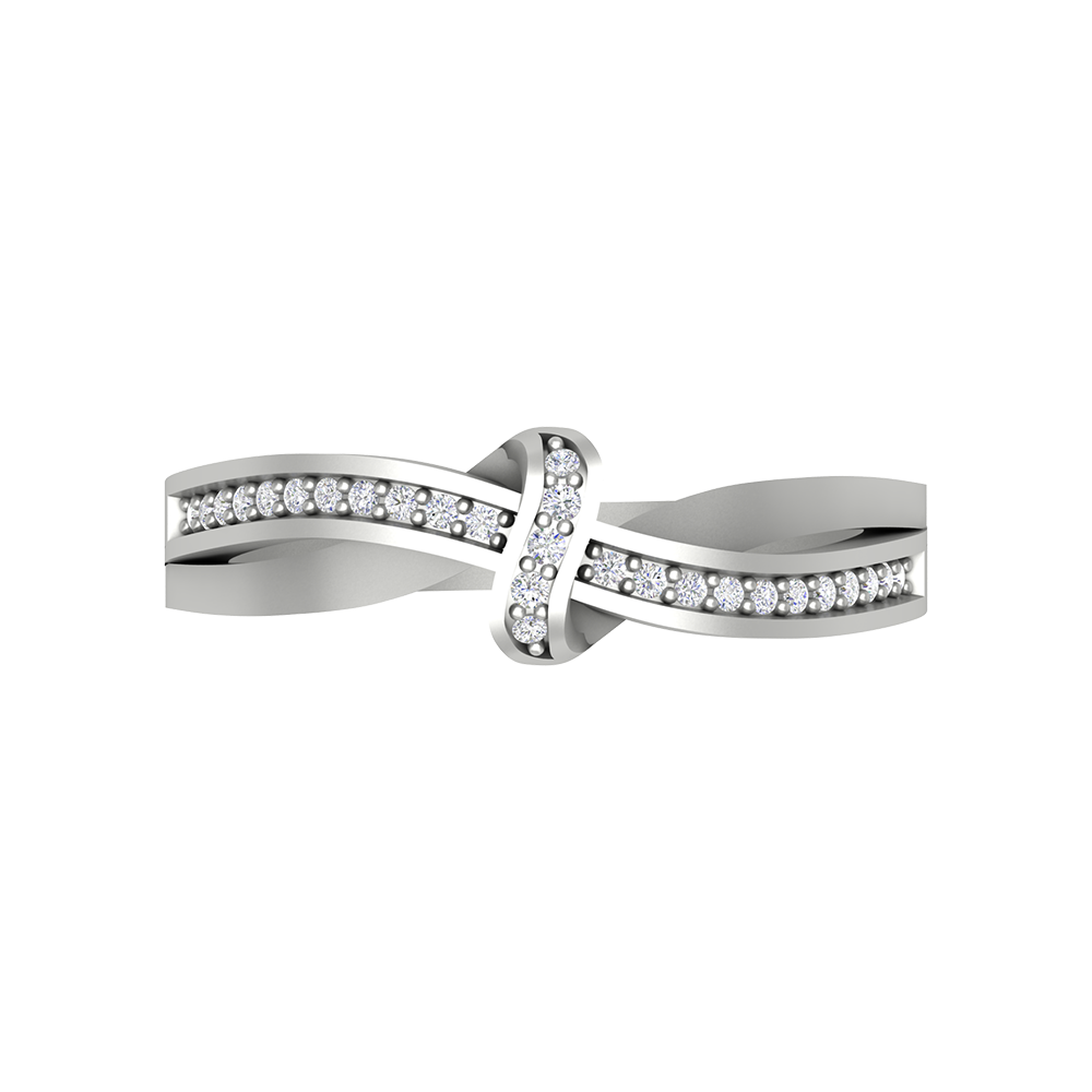 Half Moon Band In 925 Sterling Silver - Six
