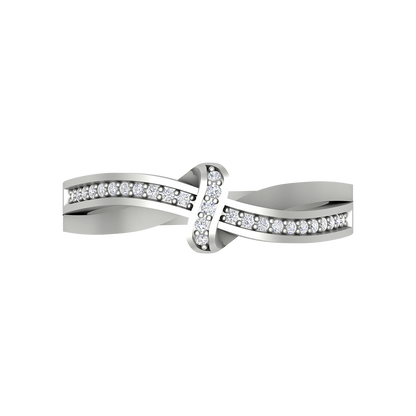 Half Moon Band In 925 Sterling Silver - Six