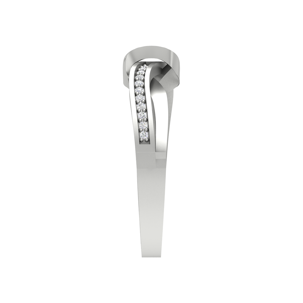 Half Moon Band In 925 Sterling Silver - Seven