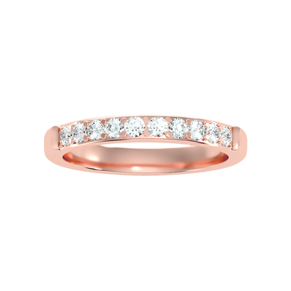 Hapop Half Eternity Band In 925 Sterling Silver - Ten