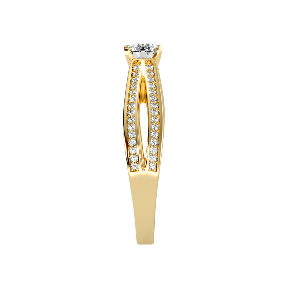 Happy Solitaire Ring In 925 Sterling Silver - Eleven
