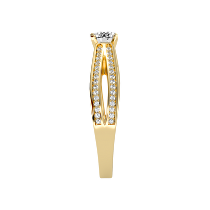 Happy Solitaire Ring In 925 Sterling Silver - Eleven