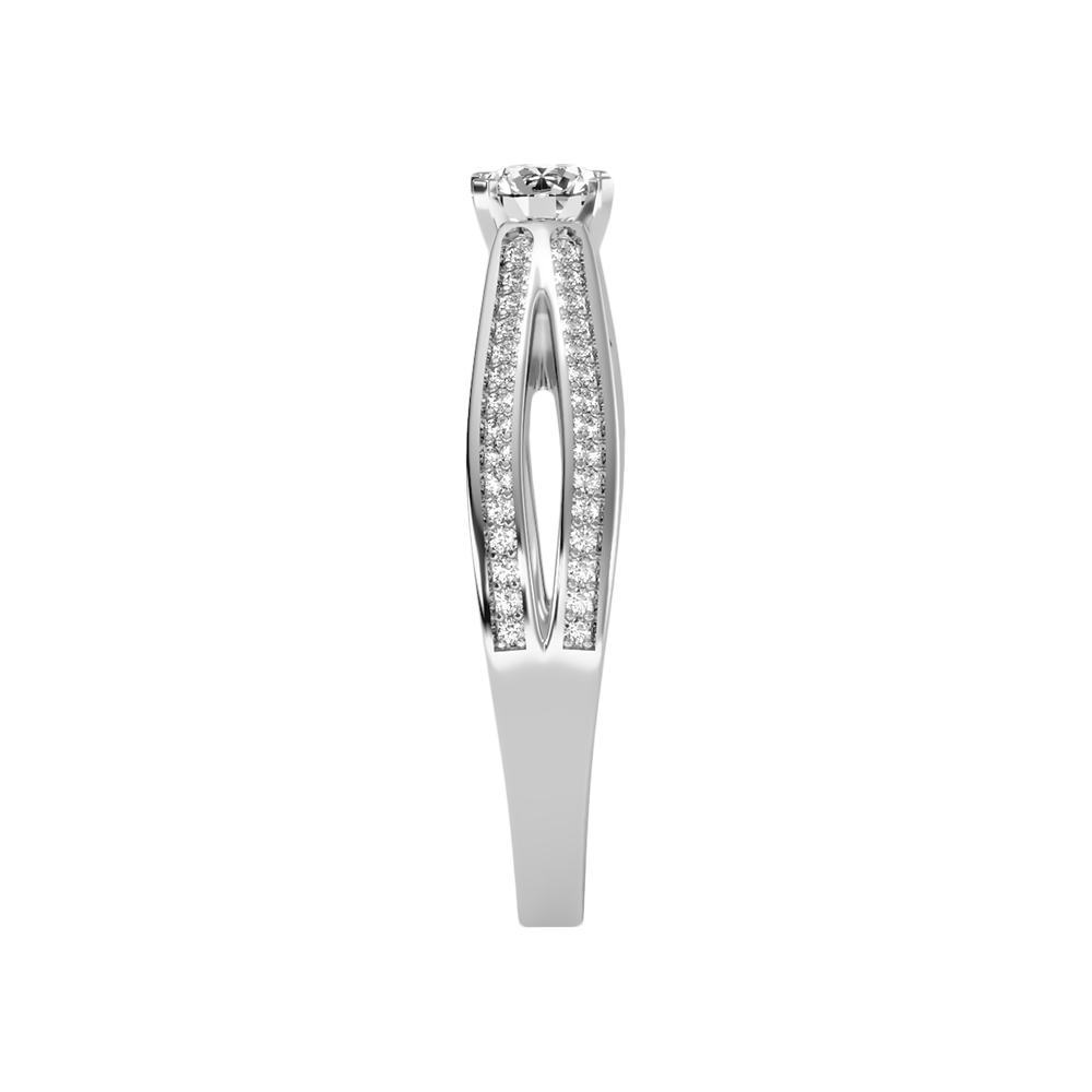 Happy Solitaire Ring In 925 Sterling Silver - Seven