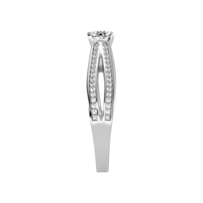 Happy Solitaire Ring In 925 Sterling Silver - Seven