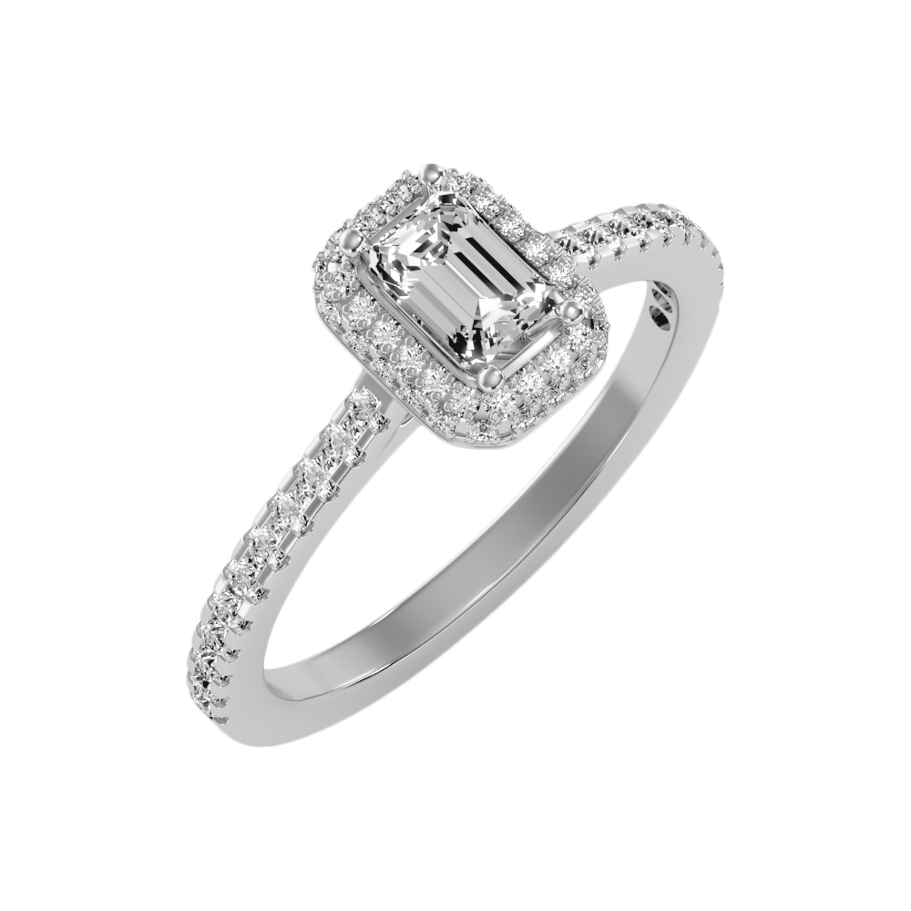 Heer Solitaire Ring In 925 Sterling Silver - One