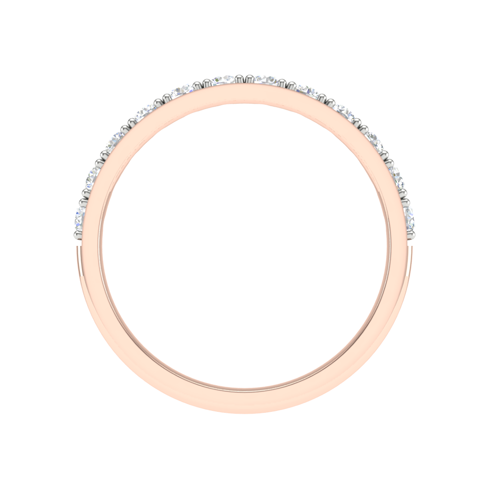 Hermosa Rose Eternity Ring In 925 Sterling Silver - Ten