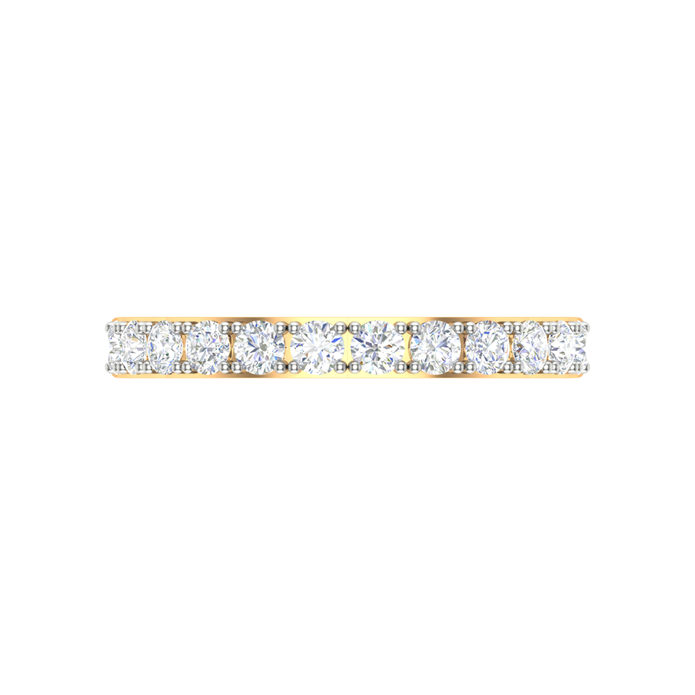 Hermosa Rose Eternity Ring In 925 Sterling Silver - Three