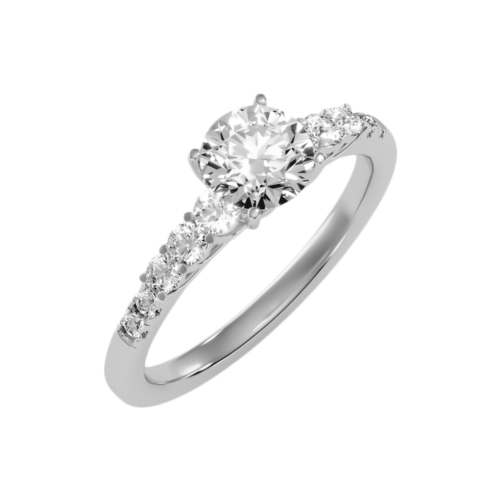 Hermosa Solitaire Ring In 925 Sterling Silver - One