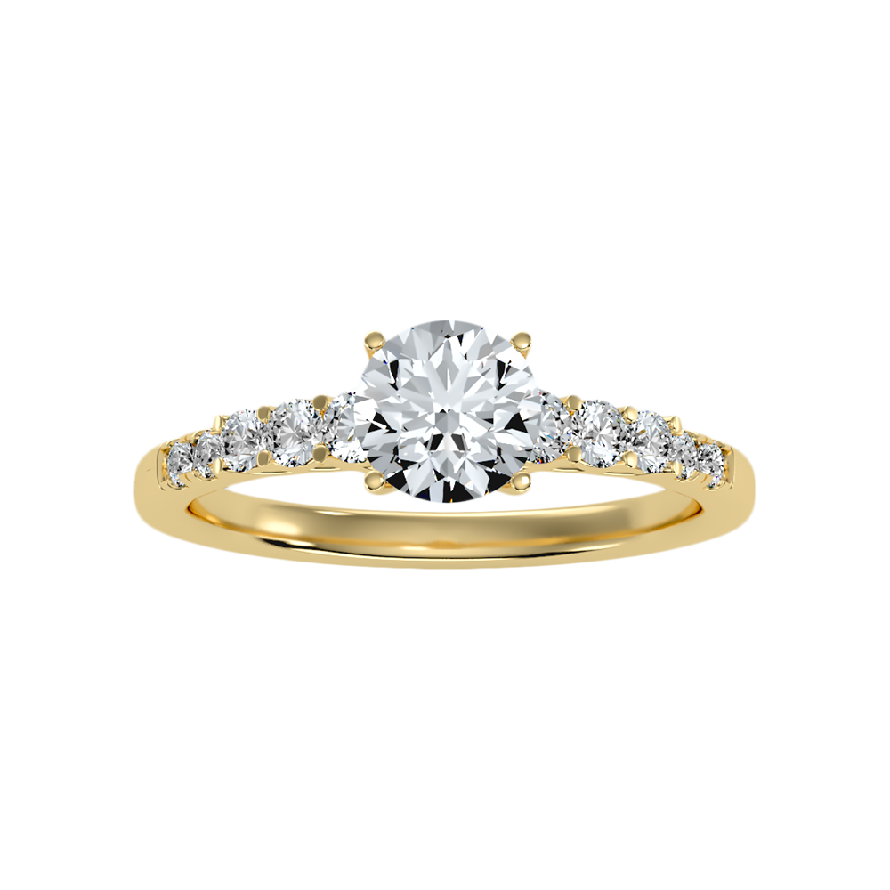 Hermosa Solitaire Ring In 925 Sterling Silver - Ten