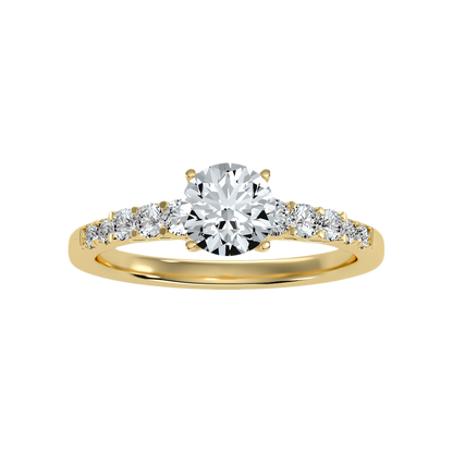 Hermosa Solitaire Ring In 925 Sterling Silver - Ten