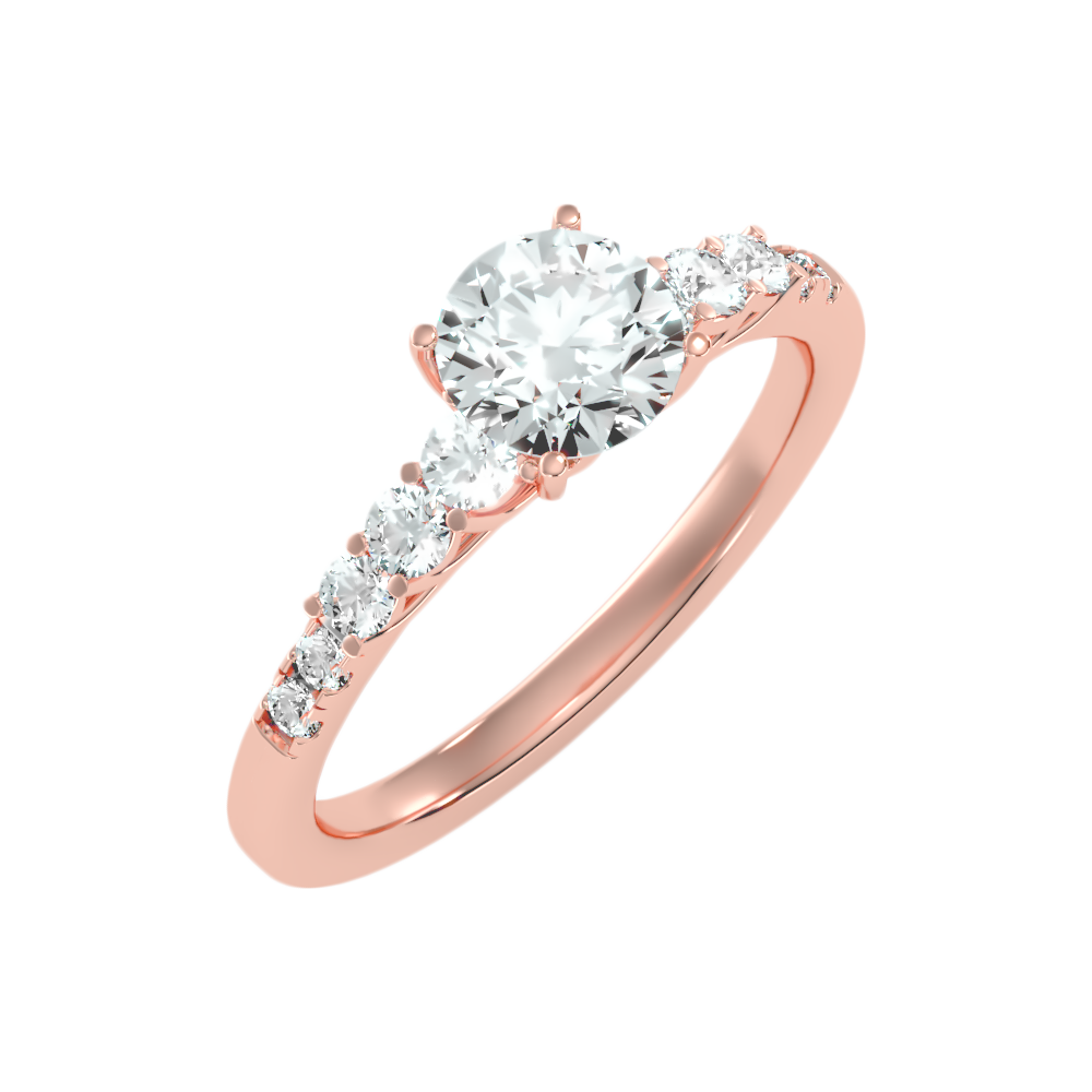 Hermosa Solitaire Ring In 925 Sterling Silver - Five