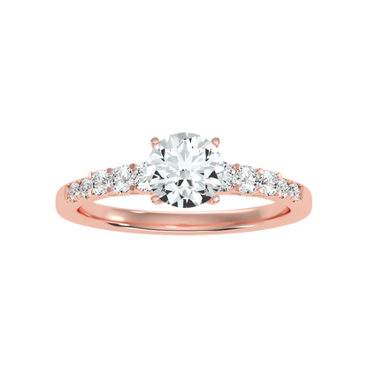 Hermosa Solitaire Ring In 925 Sterling Silver - Seven