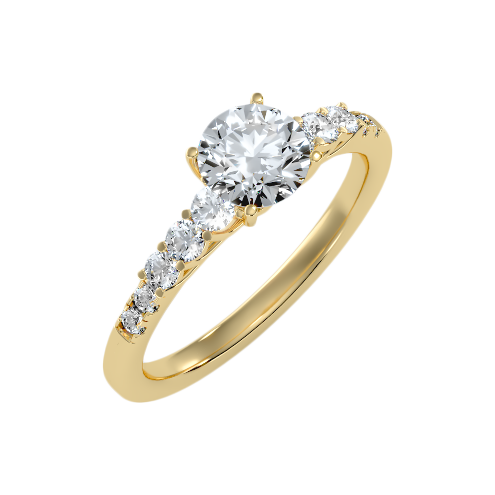 Hermosa Solitaire Ring In 925 Sterling Silver - Nine