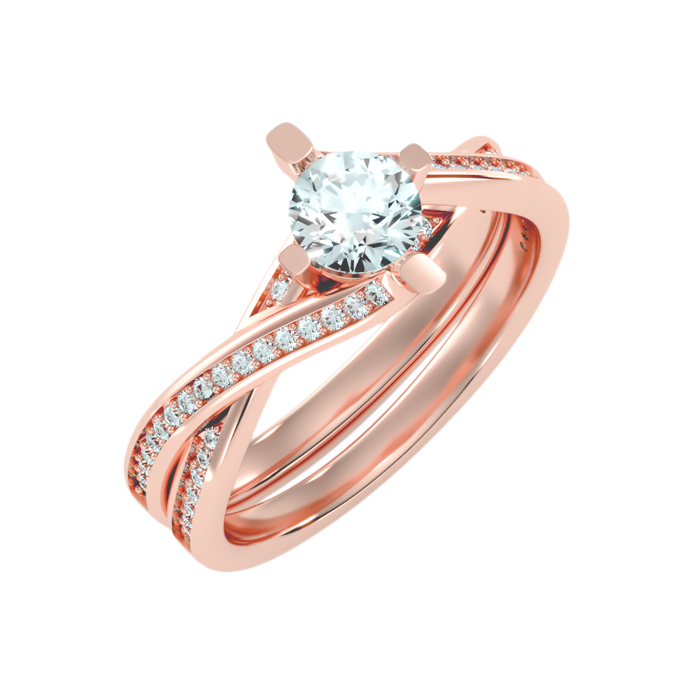 Hermoso Solitaire Ring In 925 Sterling Silver - Two