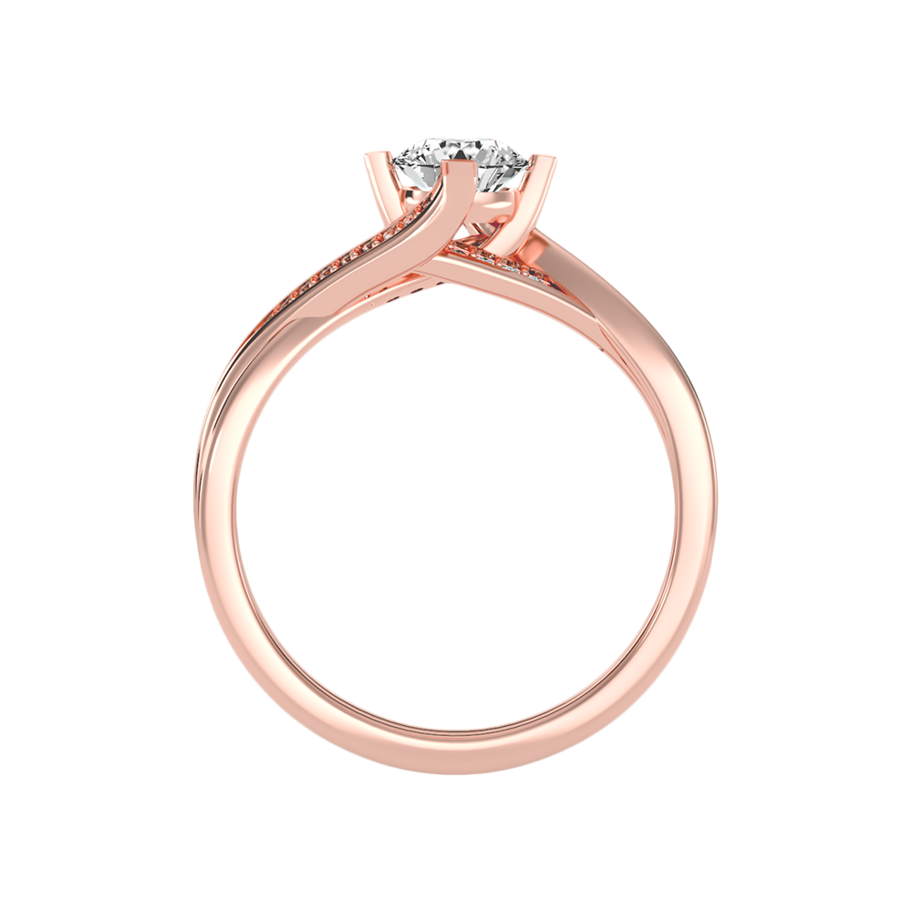 Hermoso Solitaire Ring In 925 Sterling Silver - Five