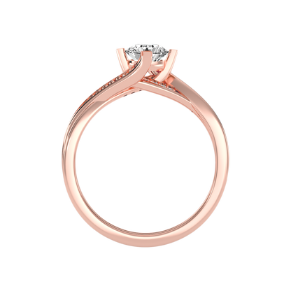 Hermoso Solitaire Ring In 925 Sterling Silver - Five