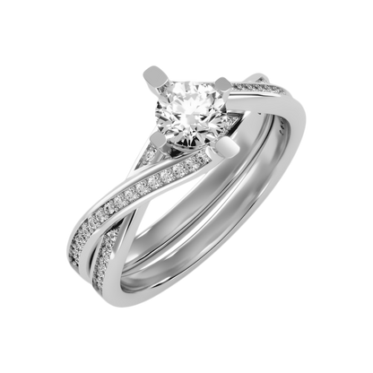 Hermoso Solitaire Ring In 925 Sterling Silver - Six