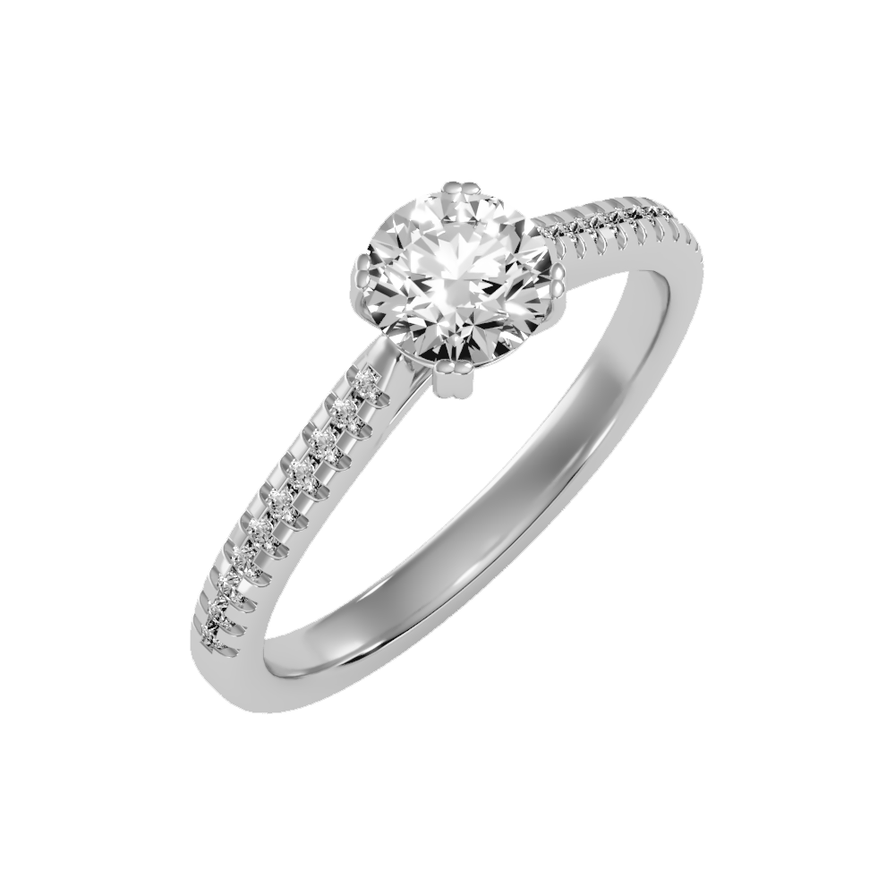 High Minded Solitaire Ring In 925 Sterling Silver - One