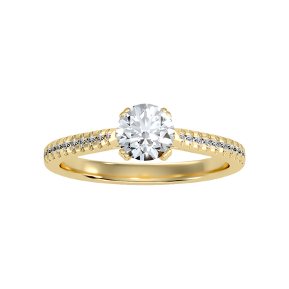 High Minded Solitaire Ring In 925 Sterling Silver - Ten