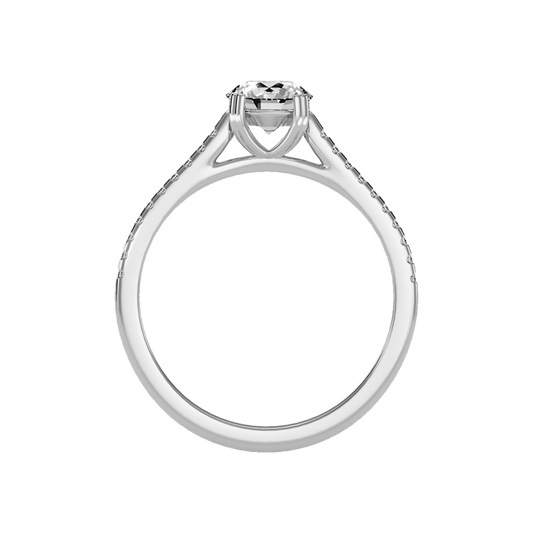 High Minded Solitaire Ring In 925 Sterling Silver - Two