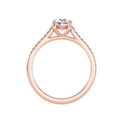 High Minded Solitaire Ring In 925 Sterling Silver - Six