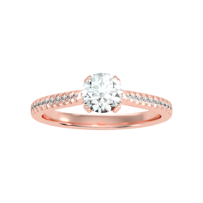 High Minded Solitaire Ring In 925 Sterling Silver - Seven