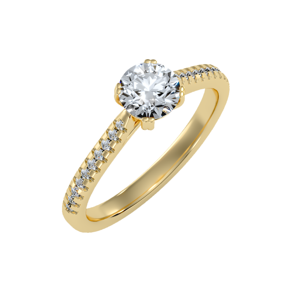 High Minded Solitaire Ring In 925 Sterling Silver - Nine