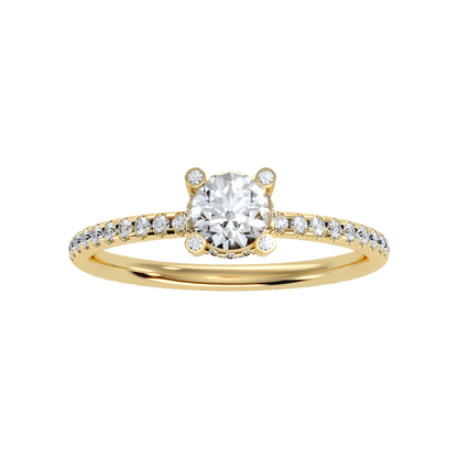 High Ranking Solitaire Ring In 925 Sterling Silver - Ten