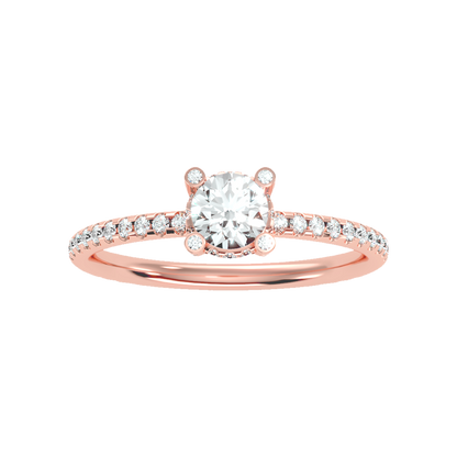 High Ranking Solitaire Ring In 925 Sterling Silver - Two