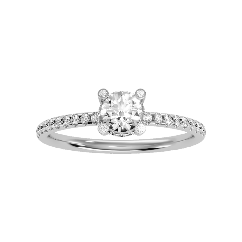 High Ranking Solitaire Ring In 925 Sterling Silver - Six