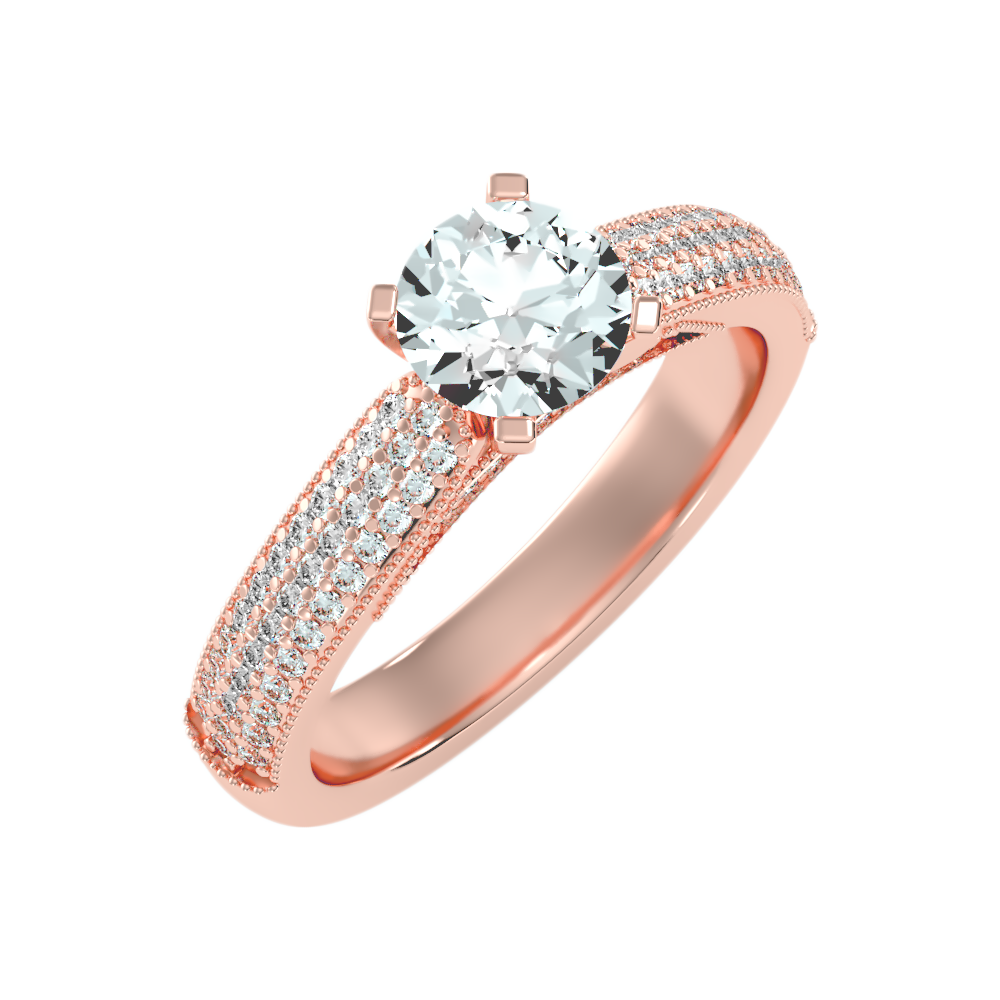 High Spirited Solitaire Ring In 925 Sterling Silver - One