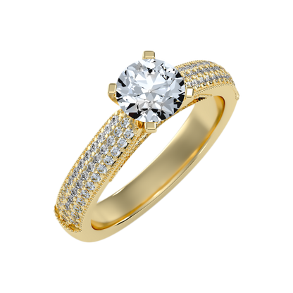 High Spirited Solitaire Ring In 925 Sterling Silver - Nine