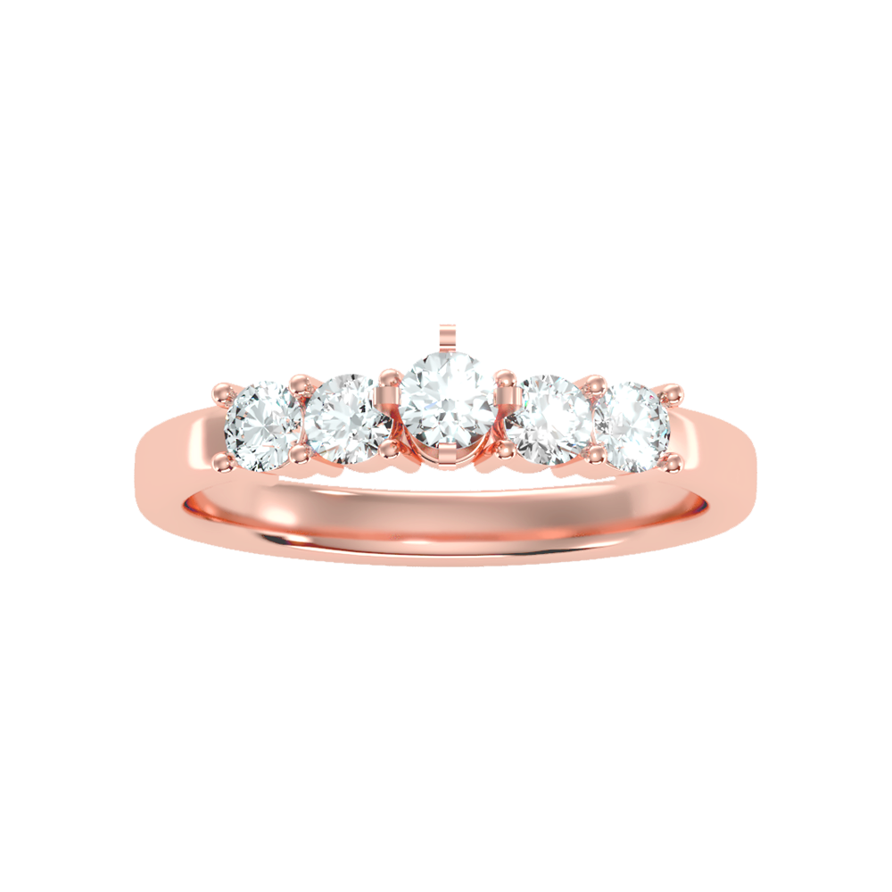 Holy Solitaire Ring In 925 Sterling Silver - Two