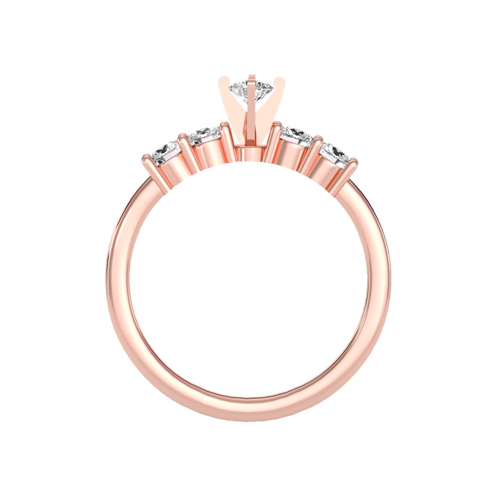 Holy Solitaire Ring In 925 Sterling Silver - Four