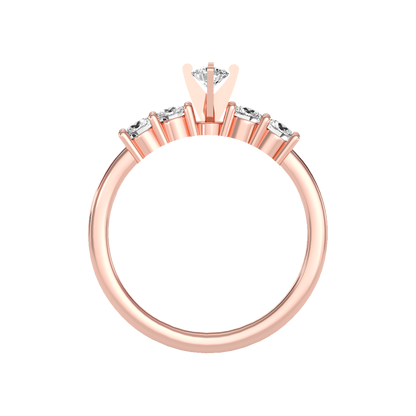 Holy Solitaire Ring In 925 Sterling Silver - Four