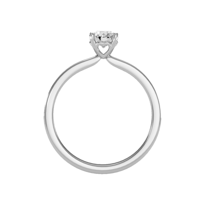 Ideal Solitaire Ring In 925 Sterling Silver - Eight