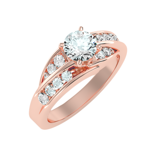 Idyllis Diamond Ring In 925 Sterling Silver - One