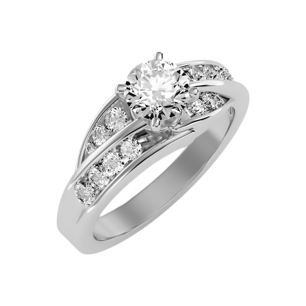 Idyllis Diamond Ring In 925 Sterling Silver - Five