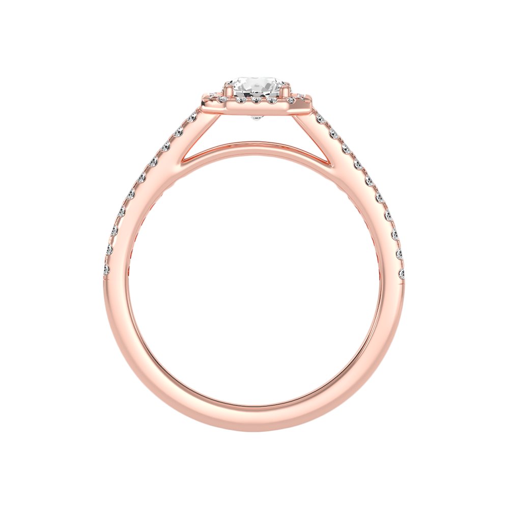 Imbue Halo Ring In 925 Sterling Silver - Two