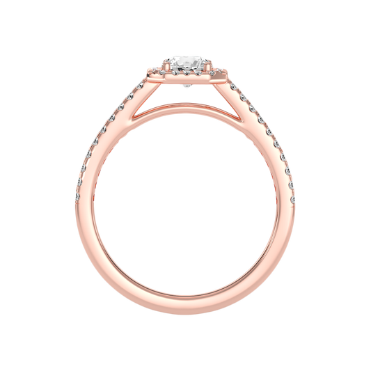 Imbue Halo Ring In 925 Sterling Silver - Two