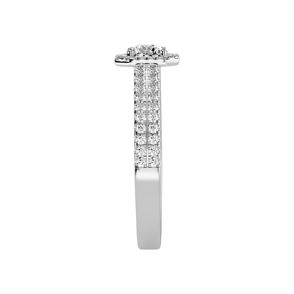 Imbue Halo Ring In 925 Sterling Silver - Seven