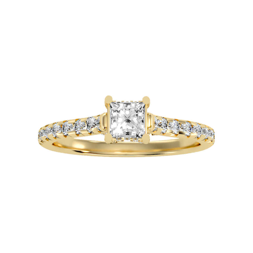 Imperial Solitaire Ring In 925 Sterling Silver - Ten