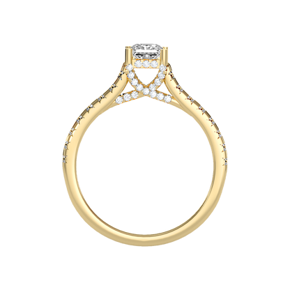 Imperial Solitaire Ring In 925 Sterling Silver - Twelve