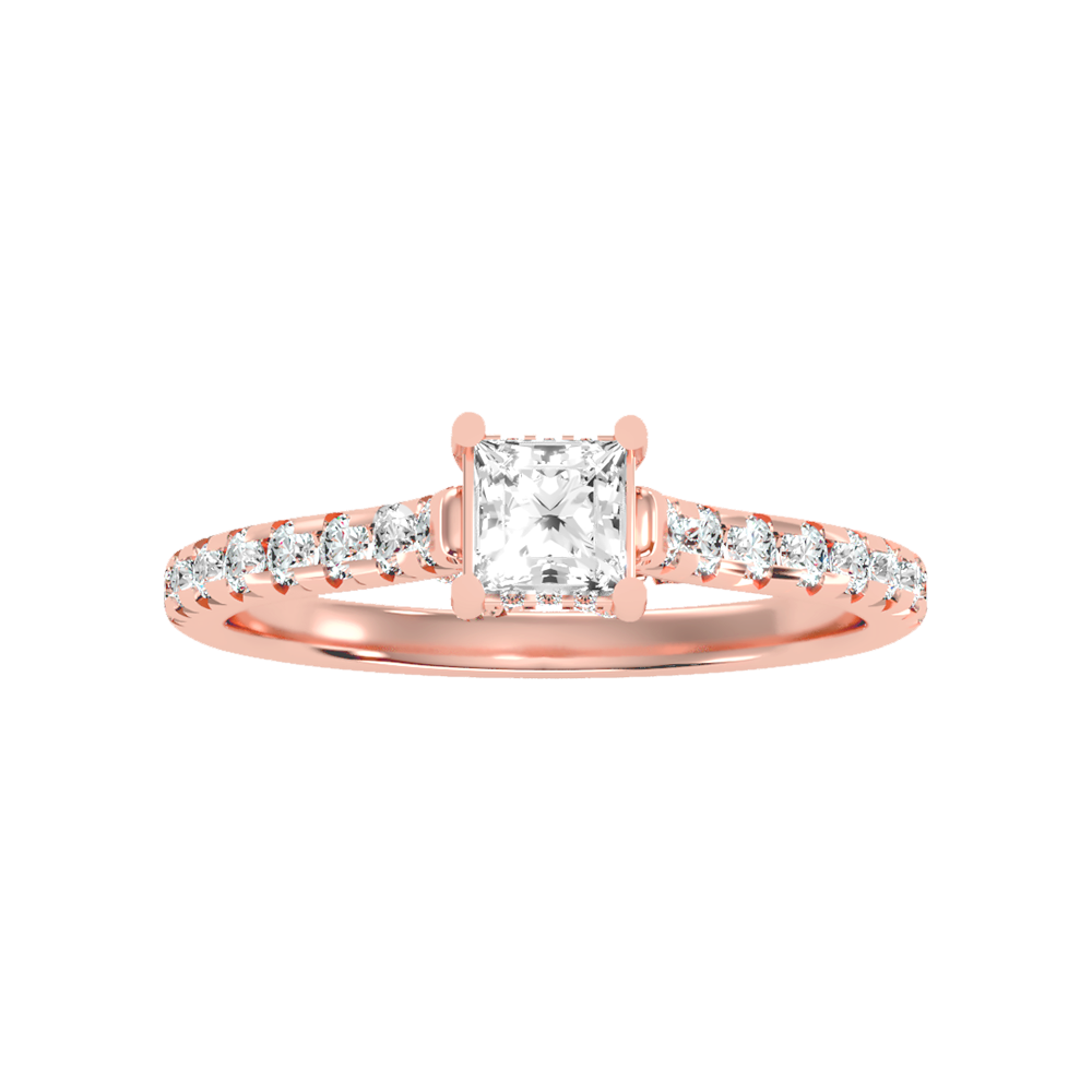 Imperial Solitaire Ring In 925 Sterling Silver - Two