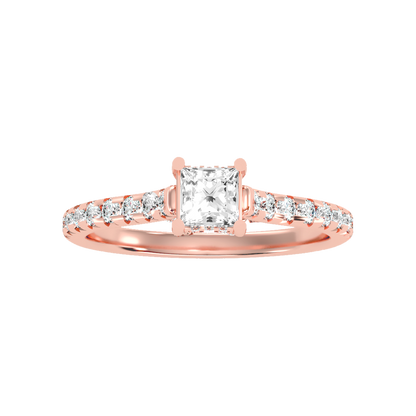 Imperial Solitaire Ring In 925 Sterling Silver - Two