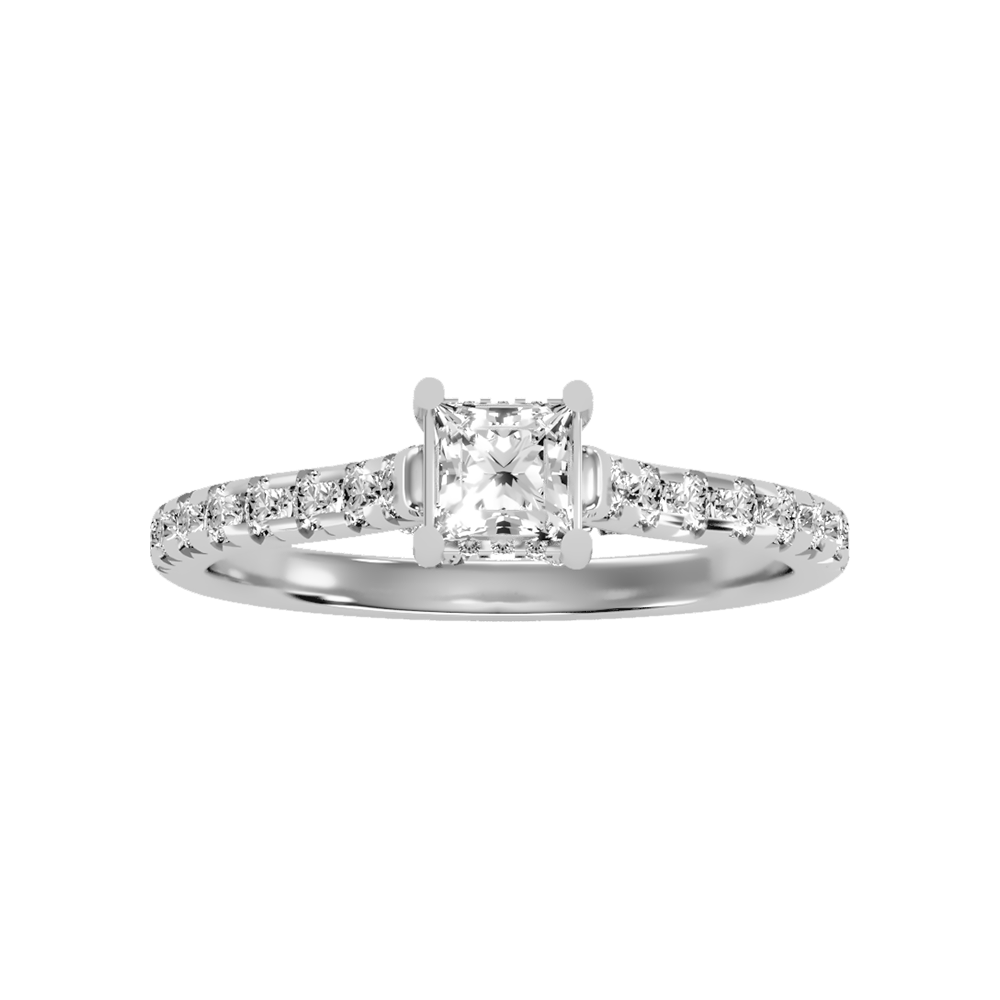 Imperial Solitaire Ring In 925 Sterling Silver - Six